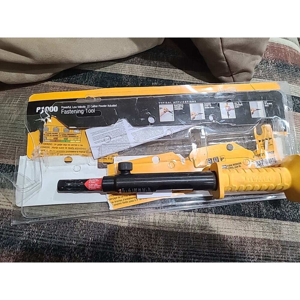 DEWALT P1000 Fastening Tool, Single Shot Powder Actuated Hammer Tool .22